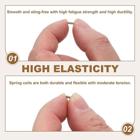 meccanixity ضغط صغير ربيع 10 مم OD 0.7 مم قطر سلك 20 مم طول حرة 304 امتداد الفولاذ المقاوم للصدأ ربيع لمشاريع المنزل لمشاريع DIY (نغمة الفضة ، حزمة 10) in Kuwait