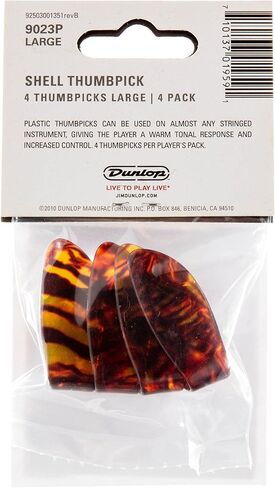 Jim Dunlop 9023p shell shell thumbpicks ، حزمة كبيرة ، 4/لاعب in Saudi Arabia