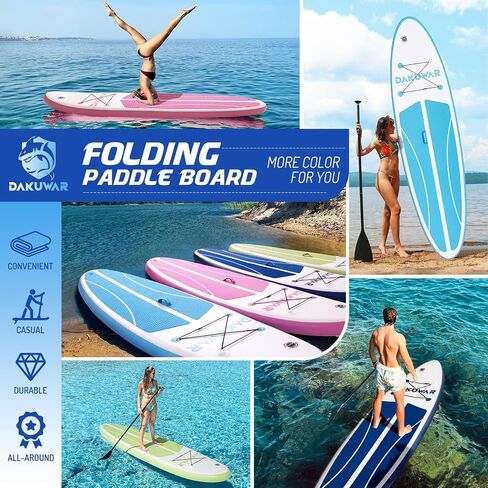 DAKUWAR Paddle Board 10'6''/10' Inflatable Stand Up Paddle Boards with SUP Accessories Ultra-Light Paddleboard Non-Slip Comfort Deck for Adults & Youth of All Skill Levels in Saudi Arabia