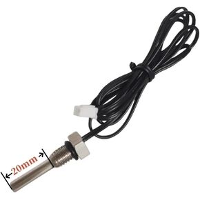 TZW 10K M8 Hexagonal Probe NTC Thermistor Temperature Sensor 1.25 Thread B3950 B3435 10K 50K 100K 1M Probe Plus Length(20MM-B3950-100K-L1M) in Saudi Arabia