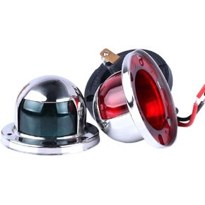 LED Navigation Lights, Red and Green, Sailing Lamp, Warning Signal Light, Stainless Steel, Boat, Yacht, 12V, 2Pcs in Saudi Arabia