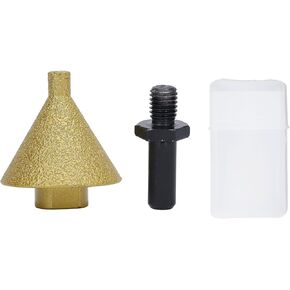 Diamond Beveling Chamfer Bit, Diamond Cone Tile Bit, 50mm M10 Hole Enlarging Trimming Grinding Bit, Conical Grinder Bit for Marble Quartz Ceramic Tile Granite in Kuwait