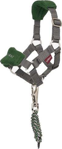 LeMieux Toy Pony Vogue Halter & Leadrope - Ages 3+ - Fleece Padded Noseband - Adjustable Strap - Machine Washable - Hunter Green - One Size in Saudi Arabia