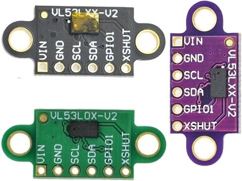 VL53L0X (TOF) LASER RANGING SENSOR Breakout 940NM GY-VL53L0XV2 المسافة بالليزر الوحدة النمطية I2C IIC 3.3V/5V 2PCS (VL53L0X الأرجواني) in Saudi Arabia