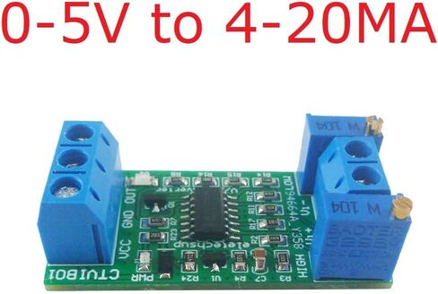 0-5V 10V 24V إلى 4-20MA النطاق الجهد القابل للتعديل إلى وحدة محول V/I الحالية المرسل (2pcs 0-10V) in Kuwait