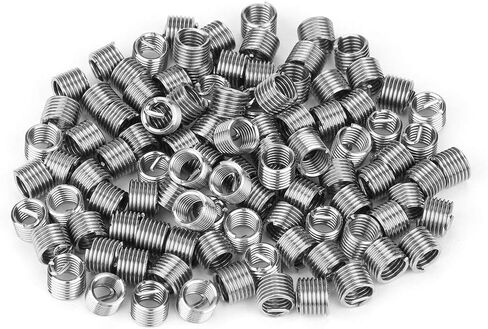 100pcs M5 سلك الفولاذ المقاوم للصدأ سلك حلزوني إدراج مجموعة إصلاح (M5x0.8x1.5d) in Saudi Arabia