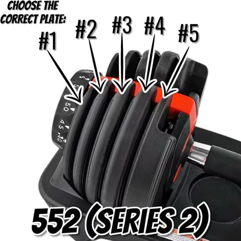 SelectTech 552 (Series 2) لوحة الوزن - استبدال Bowflex 552 (Series 2) Dummbells القابلة للتعديل - (اختر لوحةك) in Saudi Arabia