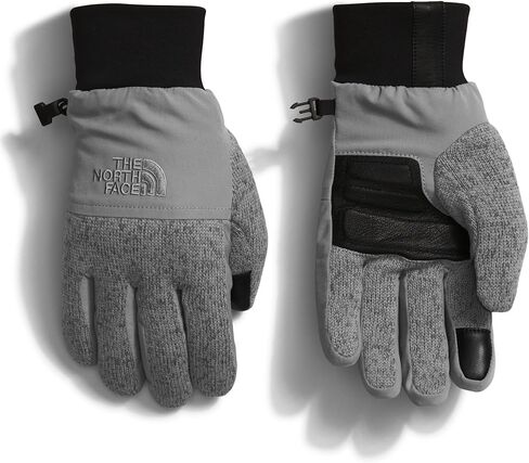 THE NORTH FACE Men's Front Range Glove | Touchscreen Compatible, Water Repellent, Padded Leather Palms, Fleece Lining, TNF Black Heather, Medium in Saudi Arabia