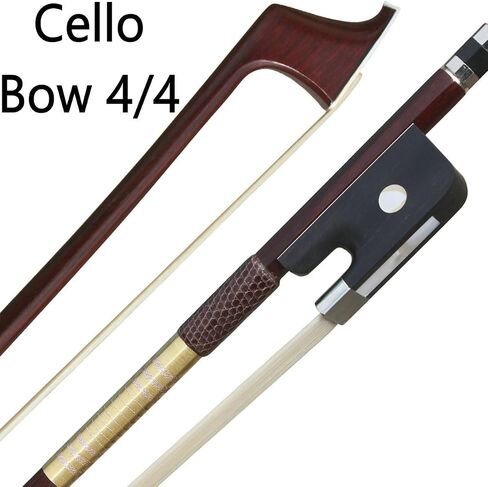 Pernambuco Wood Cello Bow Full Size 4/4 French PECCATTE Model Rococo Style Teacher Student Professional Stringed Instrument Bows in Saudi Arabia