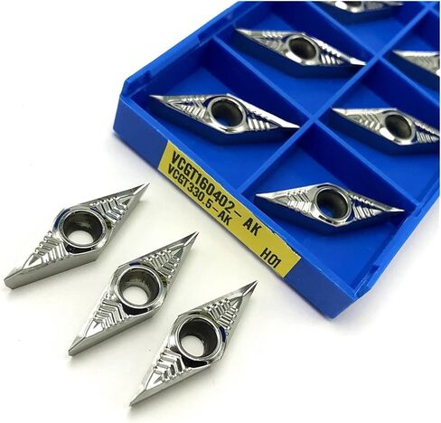 VCGT160402 VCGT160404-AK H01 Internal Turning Tool Aluminum Inserts CNC Turning Insert Cutting Copper Aluminum Wood(VCGT160402 AK H01) in Saudi Arabia