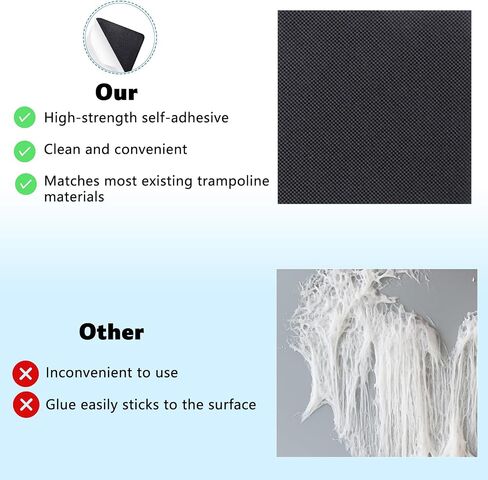 6pcs Self Adhesive Trampoline Patch Repair Kit with Scraper, 3 Shape Trampoline Accessories for Repairing Tears or Holes in Mats in Saudi Arabia