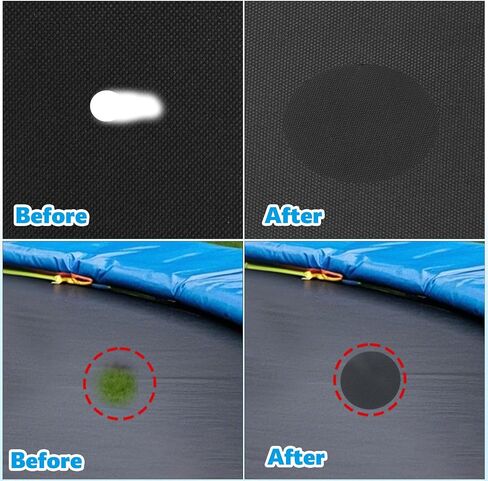 6pcs Self Adhesive Trampoline Patch Repair Kit with Scraper, 3 Shape Trampoline Accessories for Repairing Tears or Holes in Mats in Saudi Arabia
