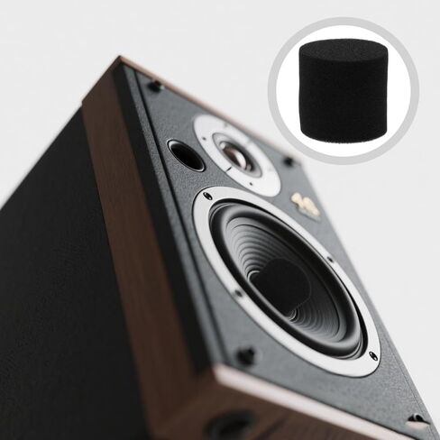 Pretyzoom Speaker VENT PLACK 2PCS Bass Sponge Insert لتراجع قابس المنفذ الصوتي لتقليل الضوضاء في مكبرات الصوت المنزلية in Saudi Arabia