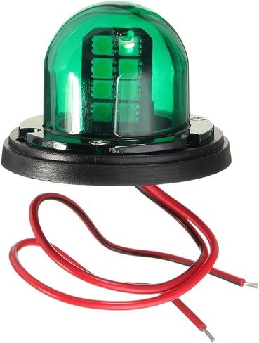 LED Navigation Lights, Red and Green, Sailing Lamp, Warning Signal Light, Stainless Steel, Boat, Yacht, 12V, 2Pcs in Saudi Arabia