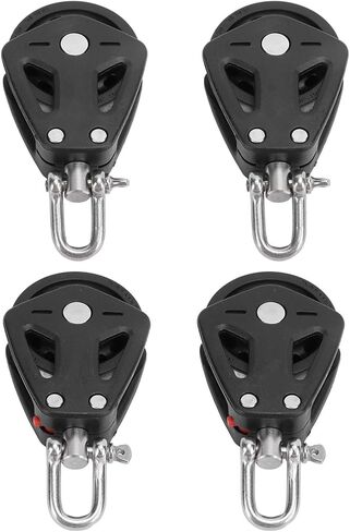 1pc Pulley Stainless Steel Wearproof Heavy Duty High Load Capacity Kayak Pulley Block Reduce Noise Silent for Canoes in Saudi Arabia