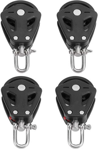 1pc Pulley Stainless Steel Wearproof Heavy Duty High Load Capacity Kayak Pulley Block Reduce Noise Silent for Canoes in Saudi Arabia