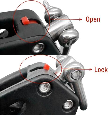 1pc Pulley Stainless Steel Wearproof Heavy Duty High Load Capacity Kayak Pulley Block Reduce Noise Silent for Canoes in Saudi Arabia
