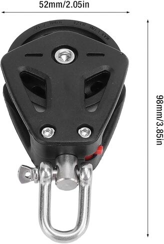1pc Pulley Stainless Steel Wearproof Heavy Duty High Load Capacity Kayak Pulley Block Reduce Noise Silent for Canoes in Saudi Arabia