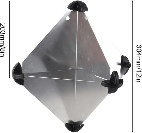 1pcs 12 x 12 Inches Octahedral Type Aluminium Radar Reflectors Kit Reflection 5 Square Metre Sailboats Motorboats Boat Accessories in Saudi Arabia