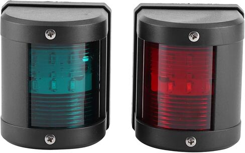 2pcs Boat Navigation Light IP66 Waterproof Sidelight Red Green LED Warning Signal Light For Yacht 12V in Saudi Arabia