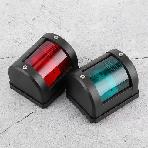 2pcs Boat Navigation Light IP66 Waterproof Sidelight Red Green LED Warning Signal Light For Yacht 12V in Saudi Arabia