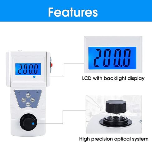 Portable Turbidity Meter, Handheld Digital Turbidity Tester, Measuring Range 0-400 NTU, 90° Scattered Light, Accuracy 0.01, Repeatability ≤2%, for Sewage Treatment, Water Quality Testing in Saudi Arabia