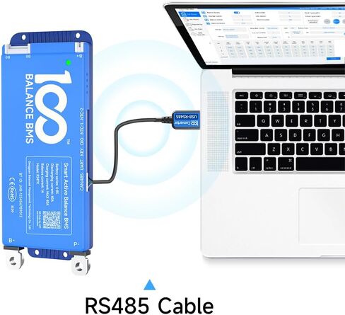 800mm 24AWG Blue Sampling Cable for 4-8S/8-17S/8-24S Smart Active Balance BMS in Kuwait