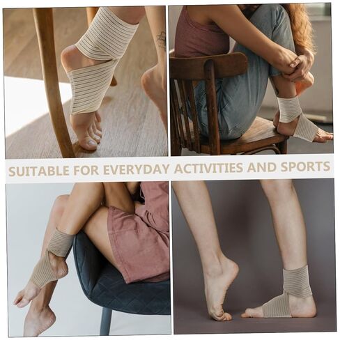 Skin Color Adjustable Compression Ankle Brace Strap Sports Ankle Support for Injury Prevention and Stabilization Breathable Foot Sleeve for Men and Women in Saudi Arabia