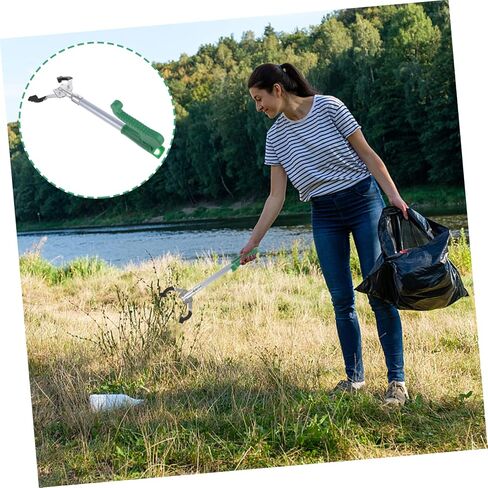 Cabilock 1pc Trash Pickup Tool Aluminum Alloy Rod Clamp Simple Design Comfortable to Hold in Saudi Arabia