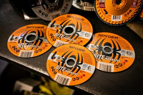 Spyder 4.5" Ceramic Abrasive Cut Off Wheels (10 Pack), 7/8" Arbor Type 1 Disk for Angle Grinders, 0.045" Thickness, Fast and Straight Cutting on Mild and Stainless Steel, Cast Iron and More (21105-10) in Saudi Arabia