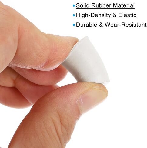 uxcell 2Pcs Solid Rubber Stoppers, White 9# Tapered Lab Plugs Lab Seal Tube Stopper Plug for Industry and Laboratories, 46x38x30mm in Saudi Arabia