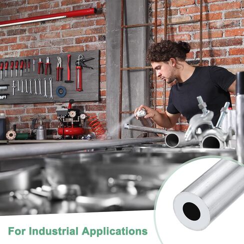 2-Pack 100mm 6063 Aluminum Round Tube, 32mm ID 35mm OD Seamless Aluminum Tubing for Construction/Machining/DIY Crafting, Metal Straight Pipe [1.26"x1.38"x4"] in Saudi Arabia