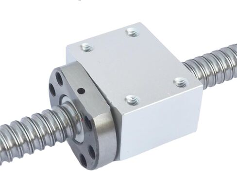 برغي الكرة المعدنية Nut Nut SFU1610 SBR16 مسامير كرة السكك الحديدية 200-1000mm BK12 BF12 اقتران لمجموعات DIY (L500mm) in Saudi Arabia