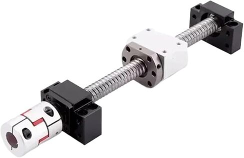 Metal Ball Screw nut DFU2005 150-1000mm Ball Screw Double Nut Ball Screw Set End Processing Coupler Nut for Stepper Servo Motor(900mm) in Saudi Arabia