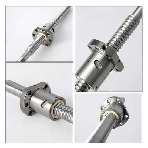 Metal Ball Screw nut 1pcs SFU2510 200-1000mm Ball Screw Processing Mode for 3D Printer Ball Nut Ball Screw End Machined(650mm) in Saudi Arabia