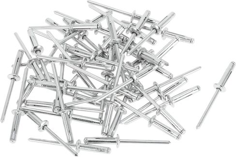 4mm Grip Diameter 20.8mm Grip Length 8.4mm Flange Diameter Dome Head Tri-Fold Rivets Repairing Tool Assortment Kit Aluminum 50 Pcs in Saudi Arabia