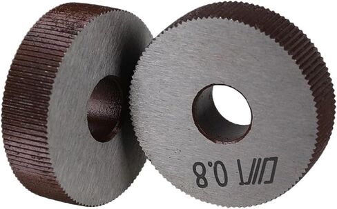 2 pcs 8 x 28mm Single Straight Linear Knurl Wheel Knurling Tool 0.8mm Pitch in Saudi Arabia