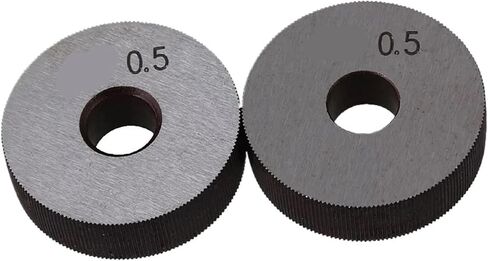 أداة Knurling Silver المحكم 28 مم عجلات واحدة مستقيمة 0.5 مم حزمة الملعب 2pcs in Saudi Arabia