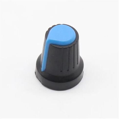 6mm Plastic Threaded Knurled Potentiometer Knobs Caps 15 * 17mm(Green-1) in Saudi Arabia