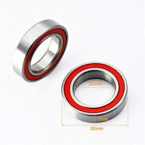 2pcs Hybrid Ceramic 6804 2RS Bearing 20x32x7 mm 6804RS Silicon Nitride Si3N4 20mm Ball Bearings in Saudi Arabia