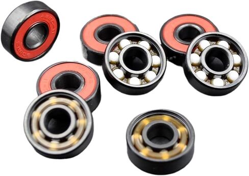 8pcs 608rs محمل الكرة عالية السرعة 8 * 22 * ​​7 8x22x7mm هجينة كرة السيراميك تحمل عجلة لوح التزلج تحمل الصلب ABEC-11 in Saudi Arabia