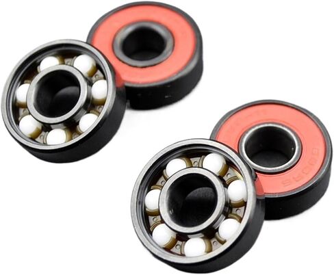8pcs 608rs محمل الكرة عالية السرعة 8 * 22 * ​​7 8x22x7mm هجينة كرة السيراميك تحمل عجلة لوح التزلج تحمل الصلب ABEC-11 in Saudi Arabia