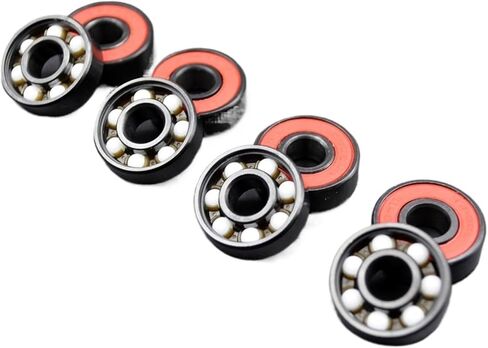 8pcs 608rs محمل الكرة عالية السرعة 8 * 22 * ​​7 8x22x7mm هجينة كرة السيراميك تحمل عجلة لوح التزلج تحمل الصلب ABEC-11 in Saudi Arabia