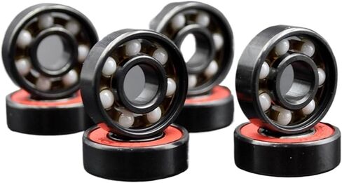 8pcs 608rs محمل الكرة عالية السرعة 8 * 22 * ​​7 8x22x7mm هجينة كرة السيراميك تحمل عجلة لوح التزلج تحمل الصلب ABEC-11 in Saudi Arabia