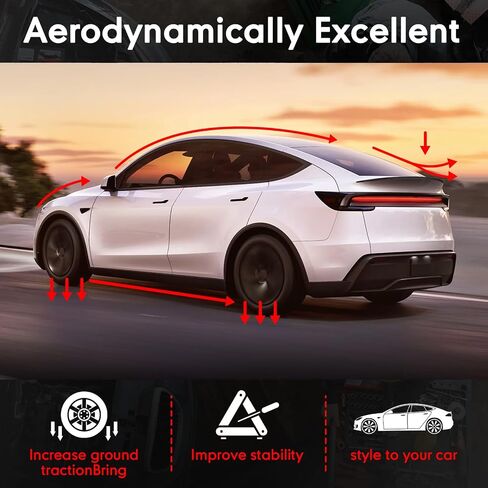 يناسب المفسد الخلفي لنموذج Tesla Y 2021-2024 Model 3 2021-2024 ، الإصدار الذي تمت ترقيته لنماذج طراز 3/Y متعددة ، للحصول على موديل Y Model 3 (Gloss Black) in Saudi Arabia