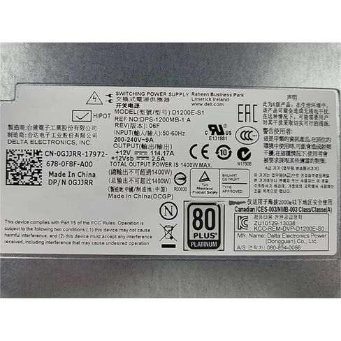 D1200E-S1 for C6320 C6220 12V 114A 1400W Server Power Supply DPS-1200MB A 0GJJRR 0RN0HH 0CN35N CN-0GJJRR CN-0RN0HH in Kuwait