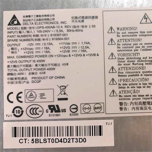 DPS-400AB-13A 619397-001 619564-001 لـ Z210 STARTOP POWER in Kuwait