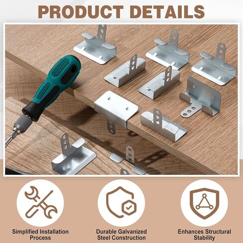 Shimeyao 100 Pack 1/2 بوصة ركن الركن Drywall Clip Clip Drywall Repair Clip Back-Up Saver in Kuwait
