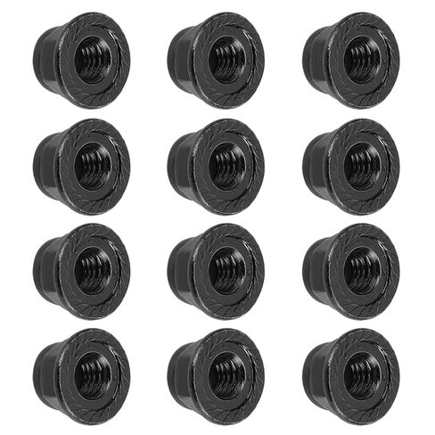 12 PCS NUTS TRACK ، RC NUTS ، 4 مم قفل القفل غير المتوافق مع SCX10 ، 1/10 RC طراز سيارة (أسود) in Saudi Arabia