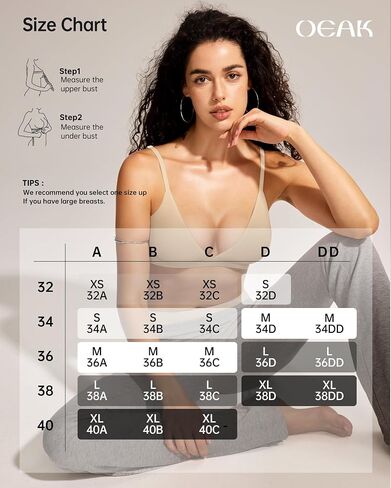 OEAK Womens Comfortable Triangle Bras No Underwire Sexy Plunge Unlined Bralette Pull On Bra Seamless Everyday Tshirt Bras in Saudi Arabia